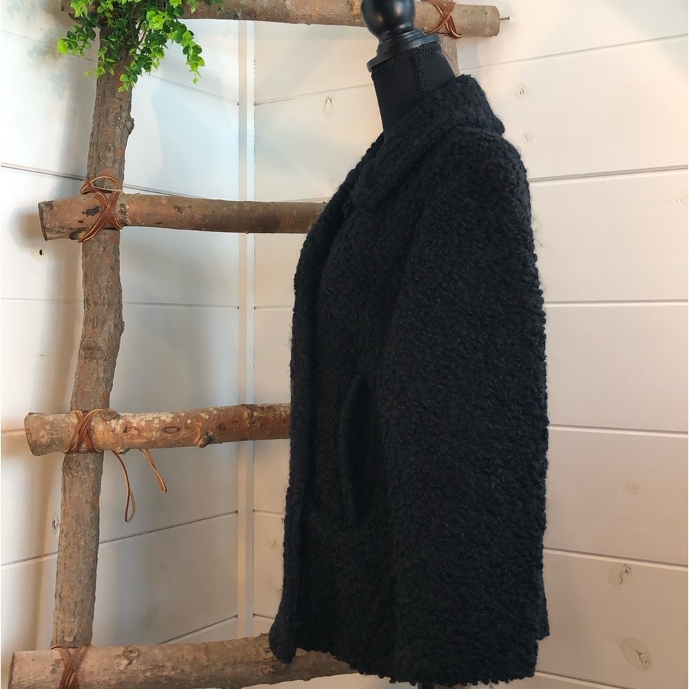 VTG Curly Wool 40-50’s Chopped Lined Pea Coat Winter Coat Size M EUC VTG Retro - Picture 5 of 14